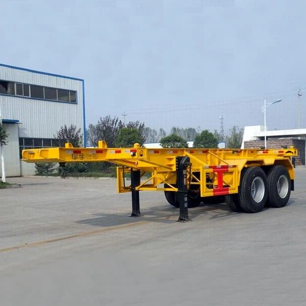 Semi-remorque squelettique de conteneur